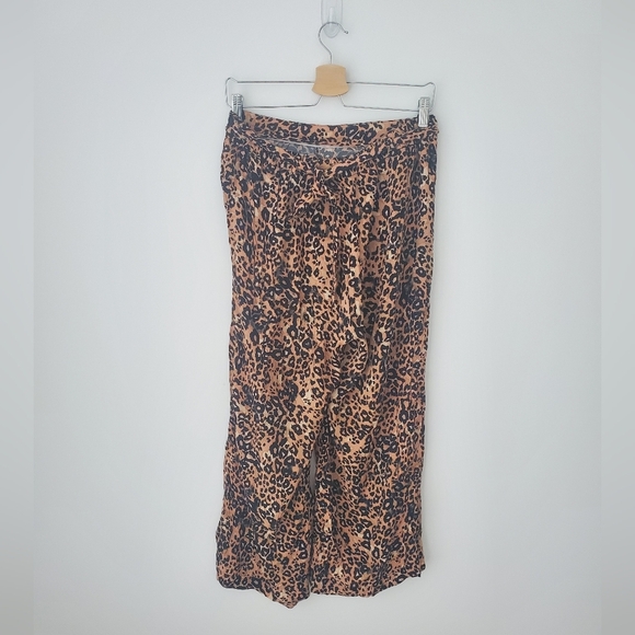 Wilfred Leopard Print Pants - Black and Tan - Picture 3 of 9